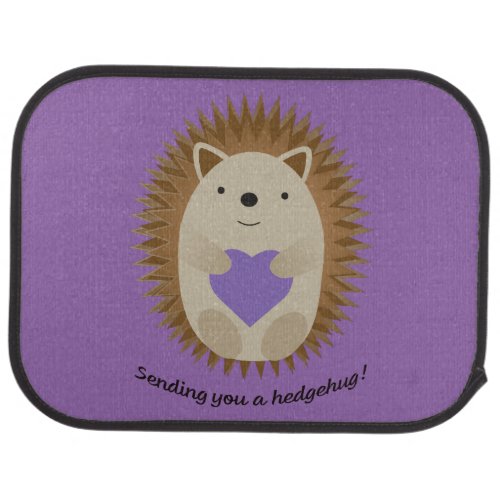 Sending You a Hedgehug Hedgehog Car Floor Mat