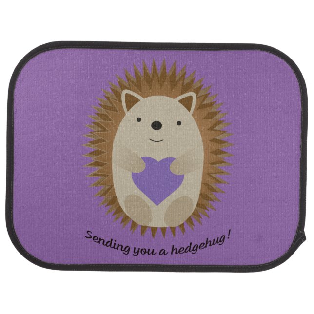 Sending You a Hedgehug Hedgehog Car Floor Mat (Rear)