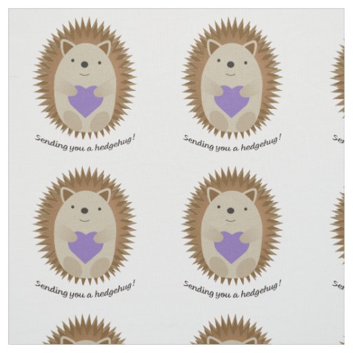 Sending You a Hedgehug Hedgehog Fabric