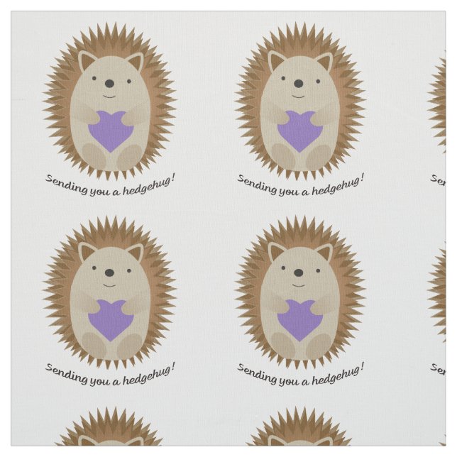 Sending You a Hedgehug Hedgehog Fabric (Swatch)