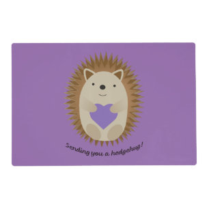 Sending You a Hedgehug Hedgehog Placemat