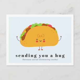 Sending You a Hug Taco Love Postcard