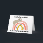 Sending You a Rainbow Sloth Card<br><div class="desc">It's tough to be apart right now so it's time to go old school and start sending mail! This rainbow card is the perfect way to let a friend or family member know that you are thinking of them.</div>