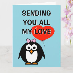 Sending you all my love greeting card