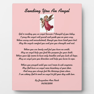 Sending You An Angel Plaque
