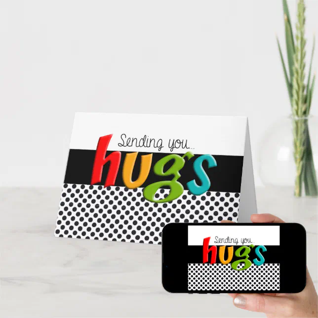 Sending You Hugs Card Zazzle