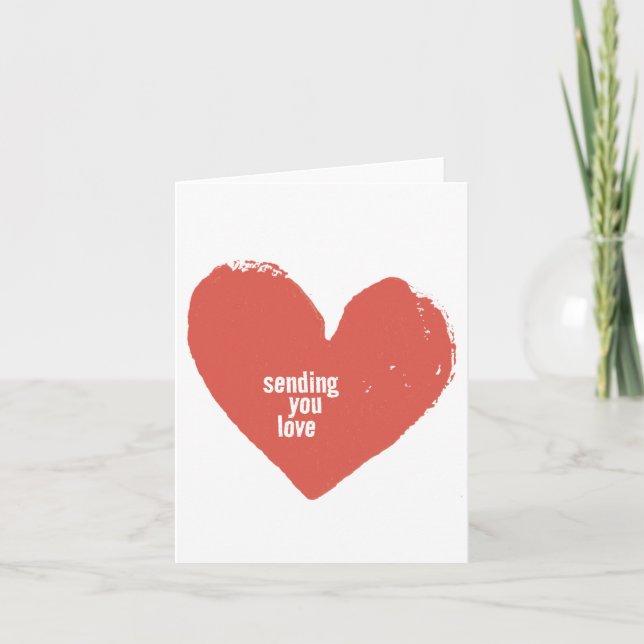 Sending You Love Note Card (Front)
