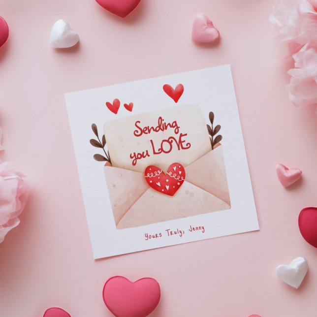 Sending You Love Valentine's Day Greeting Card (Creator Uploaded)