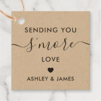 Sending You S'more Love Tag, Wedding Tag, Kraft Favor Tags