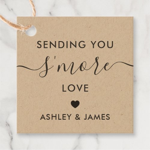 Sending You Smore Love Tag Wedding Tag Kraft Favor Tags