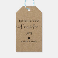 Sending You S'more Love Tag, Wedding Tag, Kraft