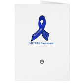 Sending you This Angel, ME/CFS support card (Back)