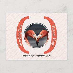 SENDING YOU VIRTUAL HUGS Photo Template Postcard