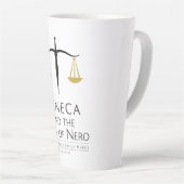 Seneca and the Soul of Nero Latte Mug (Right Angle)