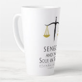 Seneca and the Soul of Nero Latte Mug (Left Angle)