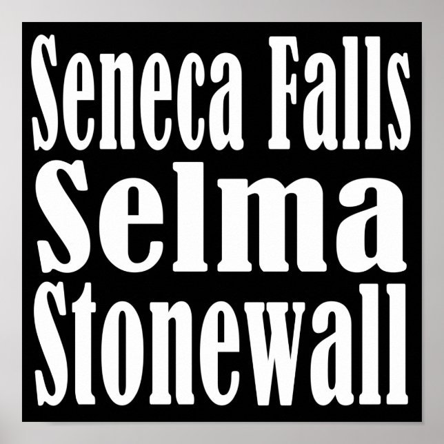Seneca Falls Selma Stonewall Poster (Front)