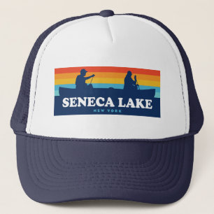 Seneca Lake New York Canoe Trucker Hat