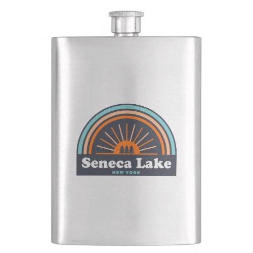 Seneca Lake New York Rainbow Flask