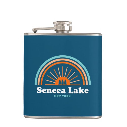 Seneca Lake New York Rainbow Flask