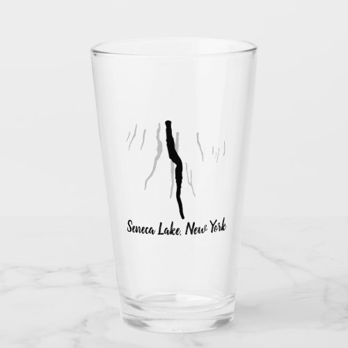 Seneca Lake NY Beverage Glass