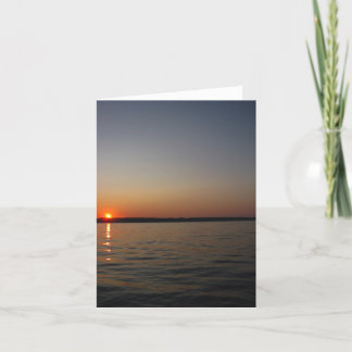 Seneca Lake Sunset Note Card