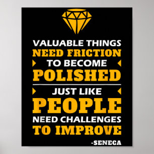Seneca Motivational Stoicism Quote Stoic Philosoph Poster