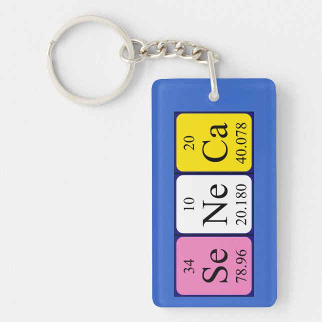 Seneca periodic table name keyring (Front)