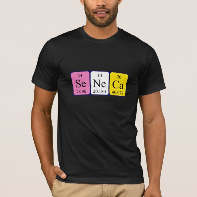 Seneca periodic table name shirt (Front)