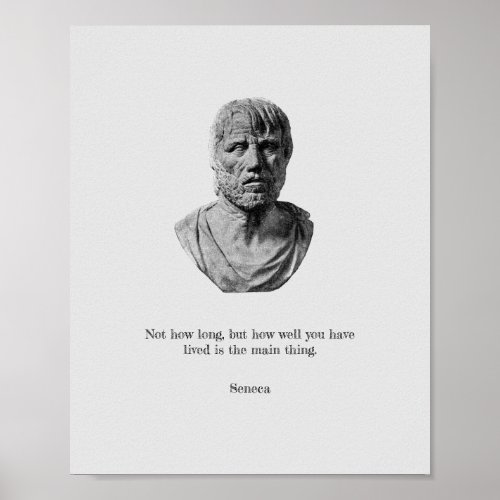 Seneca Poster _ Stoic Philosophy 