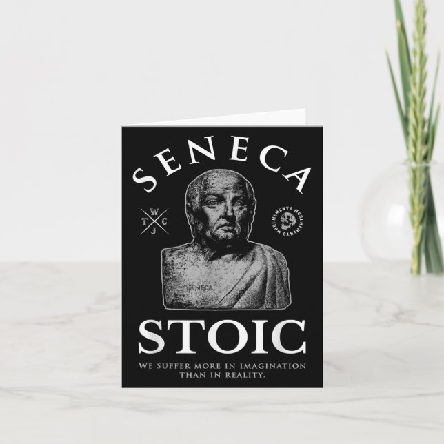 Seneca Quote “in Imagination” Stoicism  Card (Front)