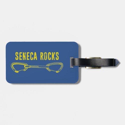 Seneca Rocks Climbing Quickdraw Luggage Tag