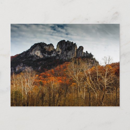 Seneca Rocks in Fall West Virginia Postcard