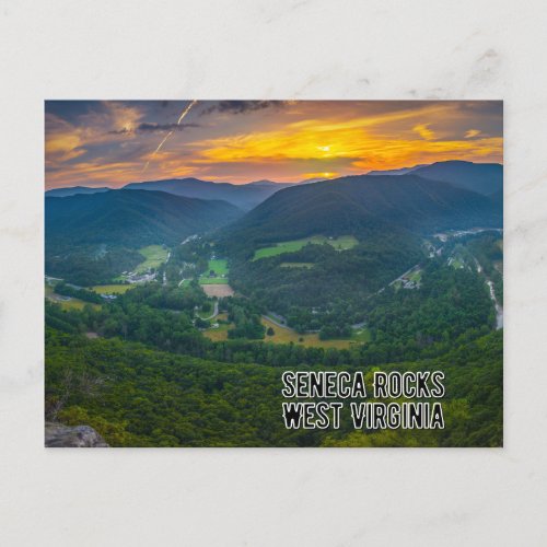 Seneca Rocks West Virginia Postcard