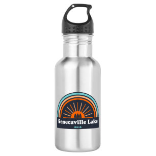 Senecaville Lake Ohio Rainbow Stainless Steel Water Bottle