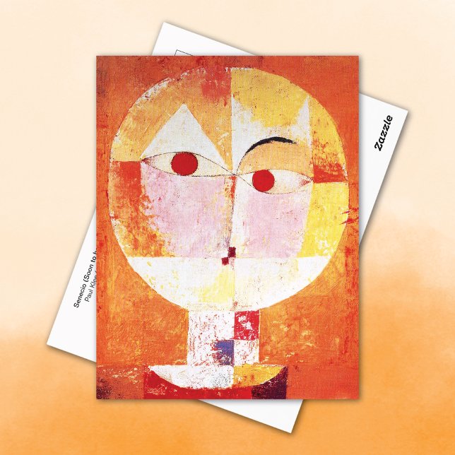 Senecio Abstract Portrait Paul Klee Postcard (Creator Uploaded)