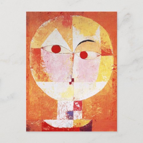 Senecio Abstract Portrait Paul Klee Postcard