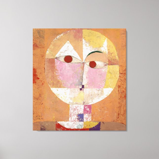 Senecio (Baldgreis) (1922) painting by Paul Klee Canvas Print (Front)