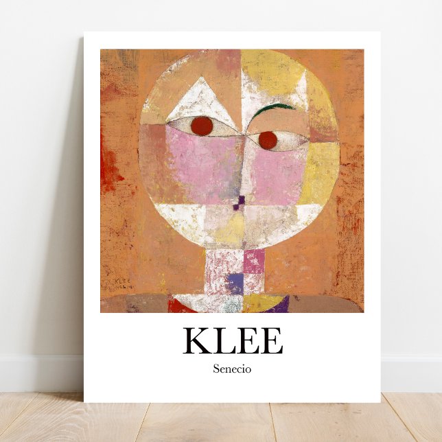 Senecio by Paul Klee Poster (Klee's whimsical Senecio!  Own this iconic abstract art poster)