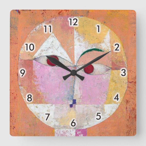 Senecio Paul Klee Square Wall Clock