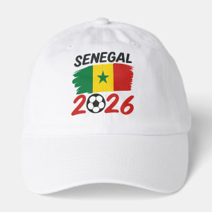 Senegal 2026 Soccer Fan Design with Star Football Hat
