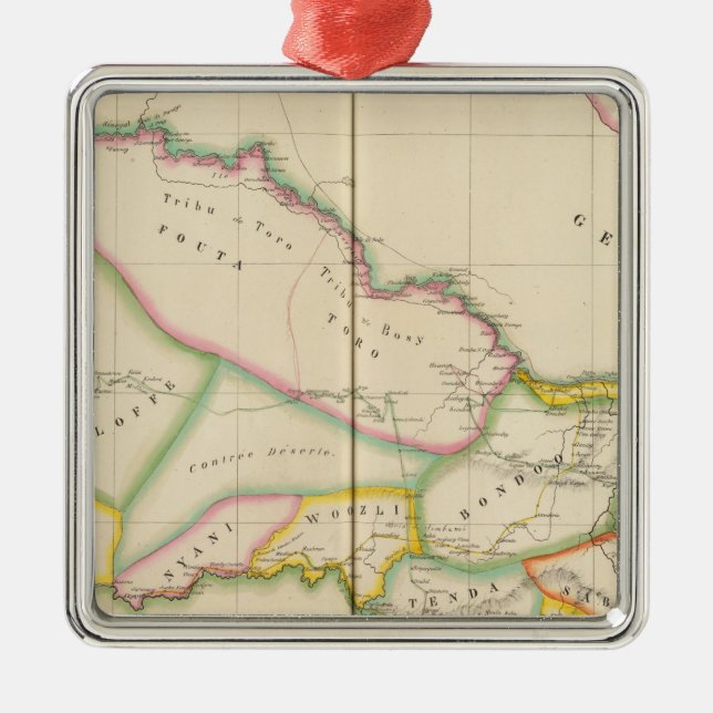 Senegal Africa Metal Ornament (Front)