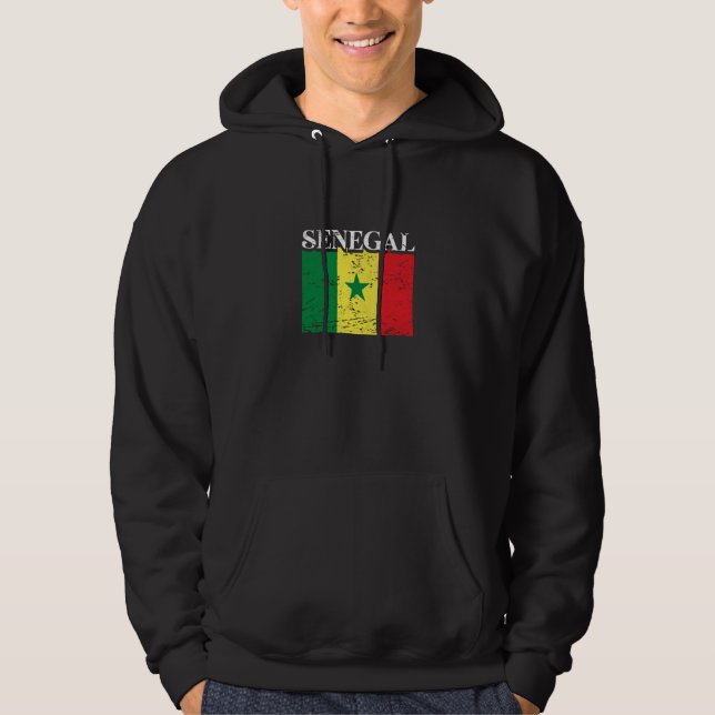 Senegal African Pride and Heritage Hoodie (Front)