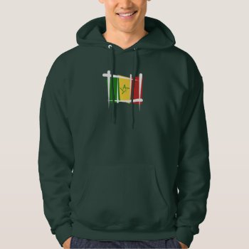 Senegal Brush Flag Hoodie by representshop at Zazzle