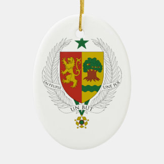 Senegal Coat of Arms Ceramic Ornament