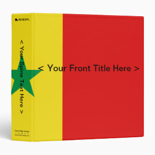 Senegal Flag Binder