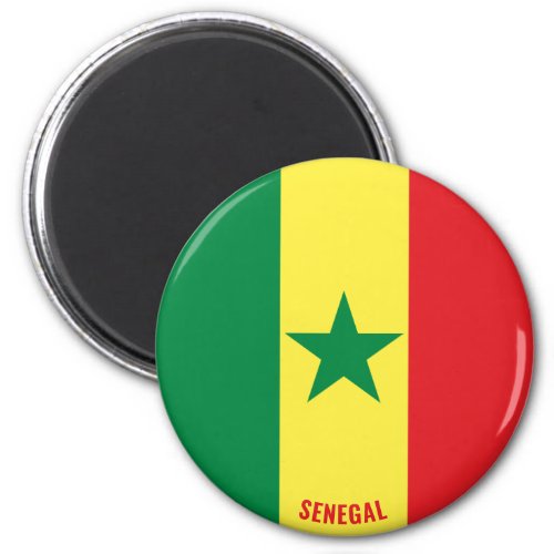 Senegal Flag Charming Patriotic Magnet