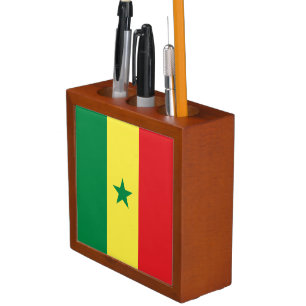 Senegal Flag Desk Organizer