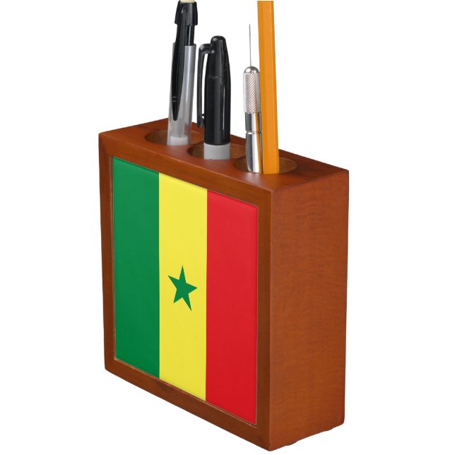 Senegal Flag Desk Organizer (In Situ)