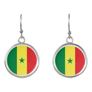 Senegal Flag Earrings