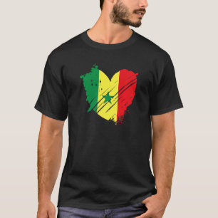 Senegal Flag I love Senegal is in my DNA Gift for  T-Shirt